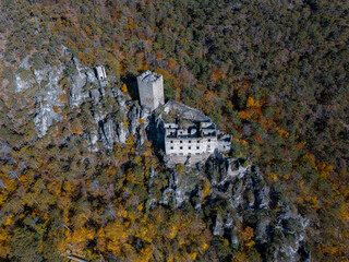 Rauhenstein im Herbst - Luftaufnahmen