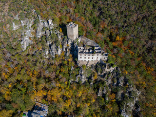 Rauhenstein im Herbst - Luftaufnahmen