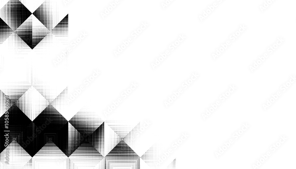 Aufkleber Modern abstract transparent background texture with layers of black and gray transparent material in triangle diamond and squares shapes in