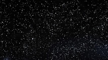 Fototapeta premium Starry Night Sky Background with Glittering White Dots on Black
