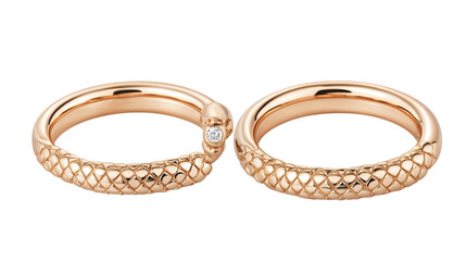 Elegant Gold Couples Rings Ideal for Weddings or Anniversaries Generative AI