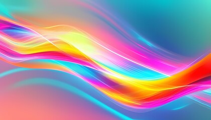 Obraz premium Vibrant Abstract Energy Waves | Background