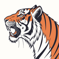 tiger head vector