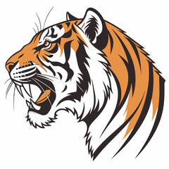 tiger head vector