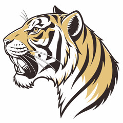 tiger head vector