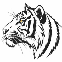 tiger head vector