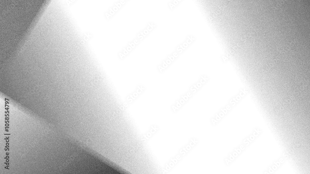 Fototapete Abstract modern gray noise background design with layers of textured white transparent material in squares shapes in random geometric pattern