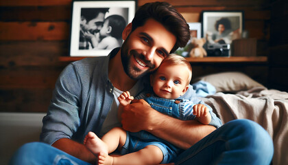 A happy family enjoying time together while watching TV