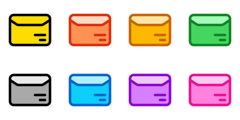 Editable mail, document, envelope vector icon. Shipping, delivery, e-commerce, transport, logistics. Part of a big icon set family. Perfect for web and app interfaces, presentations, infographics, etc
