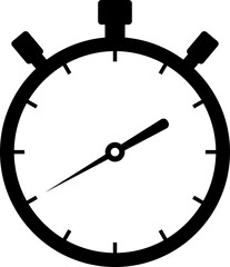 Stopwatch icon black and white - Shortest time.