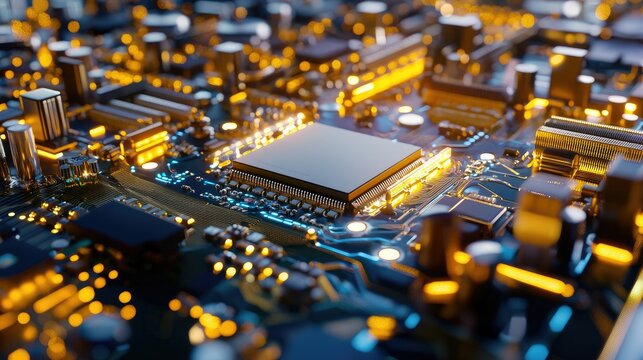 Closeup view of a high-performance gpu with detailed specifications and features