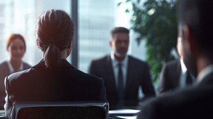 Corporate business team and manager in a meeting, close up