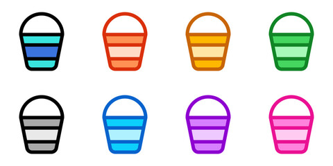 Editable water bucket vector icon. Part of a big icon set family. Perfect for web and app interfaces, presentations, infographics, etc