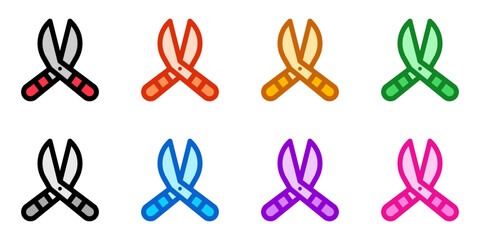 Editable pruner vector icon. Gardening, landscaping, horticulture. Part of a big icon set family. Perfect for web and app interfaces, presentations, infographics, etc
