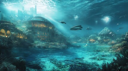 Fototapeta premium Discuss the cultural significance of underwater landscapes.