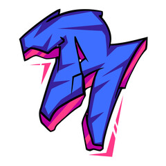 Graffiti Font  Urban. Font Hip-hop Typography. Graffiti Letters Font Street