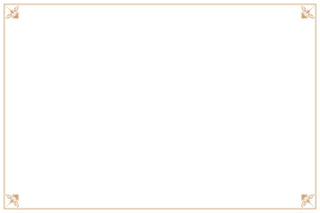 Elements of ornate vintage frames. Border gold on white classic calligraphy swirls, floral motifs. Design print for greeting cards, wedding invitations, restaurant menu, royal certificates. Set 403