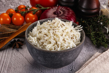 Indian cuisine jeera basmati rice