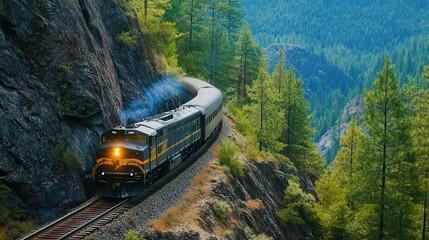 Fototapeta premium Scenic railway routes for tourism