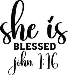 She is Blessed John 1:16