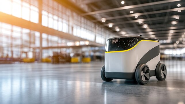 Autonomous Delivery Robot in Modern Warehouse Setting