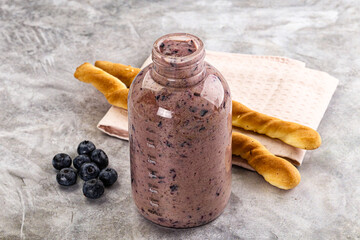 Blueberry milkshake sweet dessert drink