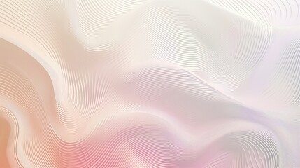 Naklejka premium Abstract wavy lines blending in soft pastel colors on a light background.