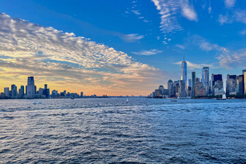 Waterfront of Manhattan and Jersey City 