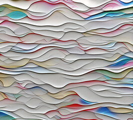 Obraz premium White and multicolored wavy dynamic motion flow graphic. motion light shape curve. banner template cover wavy. texture background, soft transition of colors and tones, new format, neat cracks, 8k qual