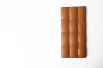 Chocolate bars isolated on white background. High quality photo