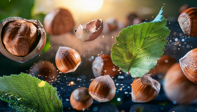 hazelnut harvest, promotion, trade and table value