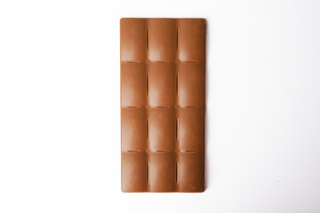 Chocolate bars isolated on white background. High quality photo