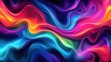 Abstract Colorful Swirling Pattern Background