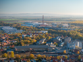 Blick zur Ilsenburg Grobblech GmbH