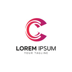 Obraz premium Letter C Logo design template vector illustration