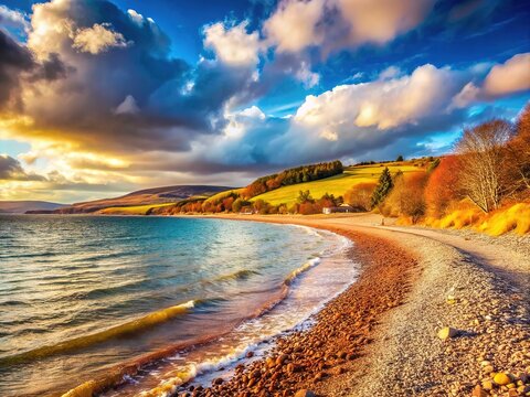 Vintage Charm of Rosemarkie Beach, Scotland