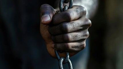 Hand in Chains, Symbol of Oppression and Slavery