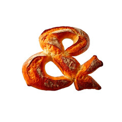 Fototapeta premium Ampersand made of fresh crispy bread