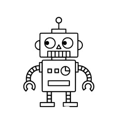 Fototapeta premium Robot icon vector illustration on white background