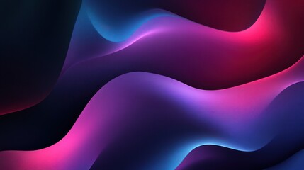 Abstract Neon Waves Design