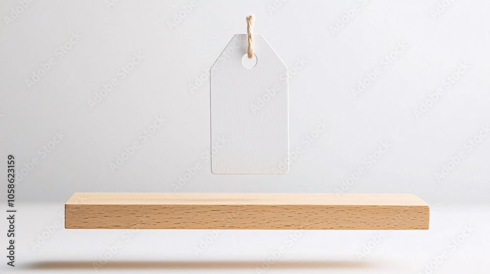 Poster a minimalist view of a price tag and value icon on opposite sides of a balance scale, showing cost v