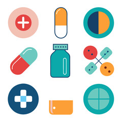 set of flat icons for web design, set of flat icons for web, travel icons set