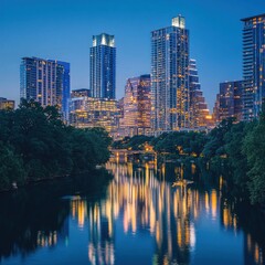 Fototapeta premium night view of the city