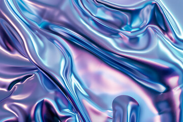 Blue And Purple Iridescent Holographic Background