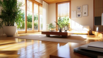 Modern Family Discussion in a Welcoming Living Room