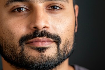 Obraz premium Portrait of a South Asian Man with Clean Background