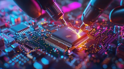 Miniature Scene of Workers Welding in Standard Scale