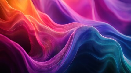 A vibrant abstract wave of colors creating a dynamic and fluid visual experience.