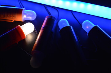 Life jacket orange light