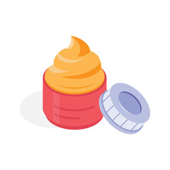 Jar with medical cream, representing topical treatment and skincare